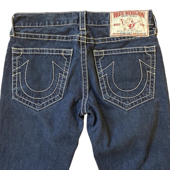 True Religion Other - Vintage True Religion Bobby Big T Bootcut Jeans 33x32 USA Made Dark Wash 2000s